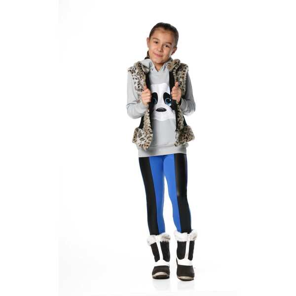 Kinder Thermo-Leggings Kinder Mädchen ; Blau/92