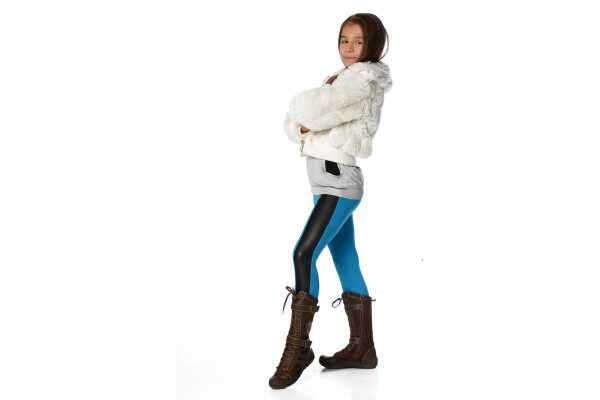 Kinder Thermo-Leggings Kinder Mädchen ; Türkis/110