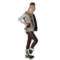Kinder Thermo-Leggings Kinder Mädchen ; Schokobraun/110