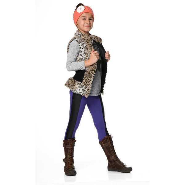 Kinder Thermo-Leggings Kinder Mädchen ; Violett/104