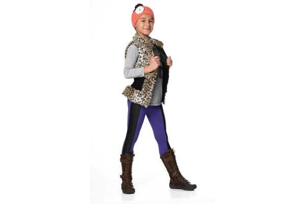 Kinder Thermo-Leggings Kinder Mädchen ; Violett/122