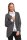 Strickjacke Sweats Poncho Umhang Cardigan Jacke; Grafit/S/M/L