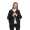 Strickjacke Sweats Poncho Umhang Cardigan Jacke; Schwarz/S/M/L