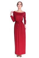 Kleid Lang Maxi Kleid mit Schleife Gr. XS S M L XL 2XL...