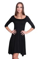 Damen Kleid mit U-Ausschnitt Top;