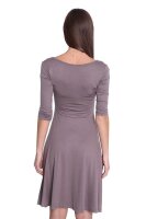 Damen Kleid mit U-Ausschnitt Top;