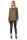 Damen Sweatshirt Shirt Pullover Pulli Oversized Langarm Tunika Bluse; Khaki/S/M