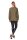 Damen Sweatshirt Shirt Pullover Pulli Oversized Langarm Tunika Bluse; Khaki/S/M