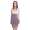 Damen Kleid Minikleid Langarm zweifarbig ; Beige-Cappuccino L/XL 40/42