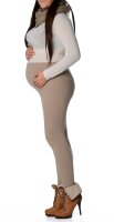 MAMA Umstands-Thermoleggings – Warme Schwangerschaftsleggings mit flauschigem Innenfutter