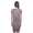 Damen Kleid Dress Wasserfall-Ausschnitt mit Raffungen;