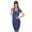 Damen Kleid Dress Wasserfall-Ausschnitt mit Raffungen;