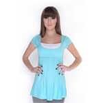 Damen Longshirt Shirt weit geschnitten Top 2 in 1 Optik...