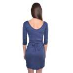 Damen Kleid Dress Minikleid Kurz Mini 3/4 Ärmel ;