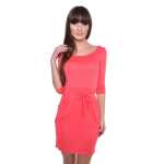Damen Kleid Dress Minikleid Kurz Mini 3/4 Ärmel ;