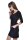 Damen Kleid Dress Minikleid Kurz Mini 3/4 Ärmel ;