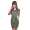Damen Kleid Dress Minikleid Kurz Mini 3/4 Ärmel ;