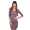 Damen Kleid Dress Minikleid Kurz Mini 3/4 Ärmel ;