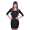 Damen Kleid Dress Minikleid Kurz Mini 3/4 Ärmel ;