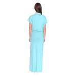 Damen Kleid Dress Maxikleid Lang :