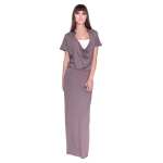 Damen Kleid Dress Maxikleid Lang :