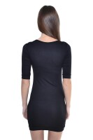 Damen Minikleid mit Taschen; Schwarz S/M 36/38