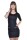 Damen Minikleid mit Taschen; Schwarz S/M 36/38