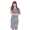 Kleid 3/4 Arm gestreift Mini-Kleid