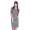 Kleid 3/4 Arm gestreift Mini-Kleid