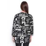 Damen Cardigan Sweater Jacke mit Druck: