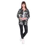 Damen Cardigan Sweater Jacke mit Druck: