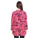 Damen Cardigan Sweater Jacke mit Druck: