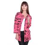 Damen Cardigan Sweater Jacke mit Druck: