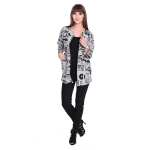 Damen Cardigan Sweater Jacke mit Druck: