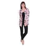 Damen Cardigan Sweater Jacke mit Druck:
