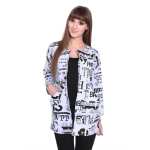 Damen Cardigan Sweater Jacke mit Druck: