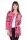 Damen Cardigan Sweater Jacke mit Druck: Rosa/S/M 36/38