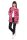 Damen Cardigan Sweater Jacke mit Druck: Rosa/S/M 36/38