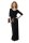 Kleid Lang Maxi Kleid elastischer Bund; Schwarz 2XL/3XL 44/46