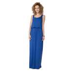Damen Sommer-Kleid Maxi Kleid elastischer Bund;