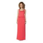 Damen Sommer-Kleid Maxi Kleid elastischer Bund;