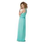 Damen Sommer-Kleid Maxi Kleid elastischer Bund;
