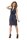 Kleid Wasserfall Ausschnitt; Grafit M/L 38/40