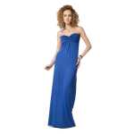 Damen Maxikleid Trägerloses Sommer Bandeau Kleid