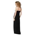 Damen Maxikleid Trägerloses Sommer Bandeau Kleid