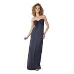 Damen Maxikleid Trägerloses Sommer Bandeau Kleid
