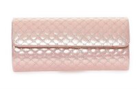 Clutch Tasche Stepp Muster; Rosa