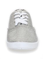 Damen Sneaker Schuhe Sommerschuhe; Silber/38