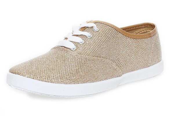 Damen Sneaker Schuhe Sommerschuhe; Gold/41
