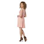 Minikleid mit Überlappender V-Ausschnitt + MAMA Umstandsmode,